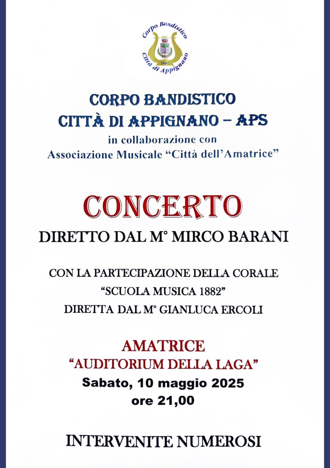 Concerto Amatrice 2025